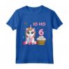 Bambino Unicorno Ragazza Sono 6 Anni Compleanno Maglietta - Idea Regalo per Bambina che Ama gli Unicorni