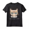 Levati dal cats - Maglietta con Gatto Divertente - Ideale per Compleanno, Natale e Altre Festività