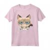 Levati dal cats - Maglietta con Gatto Divertente - Ideale per Compleanno, Natale e Altre Festività