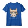 Levati dal cats - Maglietta con Gatto Divertente - Ideale per Compleanno, Natale e Altre Festività