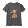 Giapponese Samurai Ninja Cat Kawaii Tattoo Graphic Maglia a Manica - Perfetta per Compleanni e Feste a Tema - Acquista Online