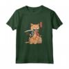 Giapponese Samurai Ninja Cat Kawaii Tattoo Graphic Maglia a Manica - Perfetta per Compleanni e Feste a Tema - Acquista Online