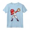 Dabbing Baseball T-Shirt per Bambini, Ragazzi e Uomini - Ideale per Catcher e Pitcher - Regalo per Amanti del Baseball - Perfetto per Compleanni e Feste