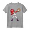 Dabbing Baseball T-Shirt per Bambini, Ragazzi e Uomini - Ideale per Catcher e Pitcher - Regalo per Amanti del Baseball - Perfetto per Compleanni e Feste