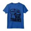 Maglietta I Like Trains - T-shirt Leggera con Slogan Divertente - Ideale per Appassionati di Treni