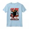 La storia di Catzilla - Gatto Giapponese Catzilla Maglietta Retro Sunset City - Regalo Divertente per Natale o Compleanno
