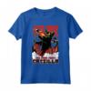 La storia di Catzilla - Gatto Giapponese Catzilla Maglietta Retro Sunset City - Regalo Divertente per Natale o Compleanno