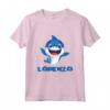 Bambino Lorenzo lo Squalo - Maglietta Nome di Battesimo Personalizzata per Bambini - Regalo Unico per Figli e Nipoti