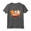 Kawaii Cute Anime Cats Otaku Ramen - Gatti Otaku Maglietta Giapponese - Regalo Unico per Amanti dei Gatti e degli Anime