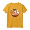 Kawaii Cute Anime Cats Otaku Ramen - Gatti Otaku Maglietta Giapponese - Regalo Unico per Amanti dei Gatti e degli Anime