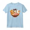 Kawaii Cute Anime Cats Otaku Ramen - Gatti Otaku Maglietta Giapponese - Regalo Unico per Amanti dei Gatti e degli Anime