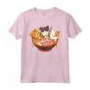 Kawaii Cute Anime Cats Otaku Ramen - Gatti Otaku Maglietta Giapponese - Regalo Unico per Amanti dei Gatti e degli Anime