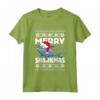 Squalo Babbo Natale Bambini Ugly Christmas Maglietta - Divertente Costume Natalizio per Tutta la Famiglia - Illuminazione dell'Albero di Natale