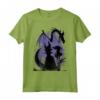 HapTiger Sleeping Beauty Maleficent Dragon Silhouette Maglietta - Officially Licensed Disney Apparel 16PRIN10210A