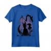 HapTiger Sleeping Beauty Maleficent Dragon Silhouette Maglietta - Officially Licensed Disney Apparel 16PRIN10210A