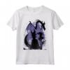 HapTiger Sleeping Beauty Maleficent Dragon Silhouette Maglietta - Officially Licensed Disney Apparel 16PRIN10210A