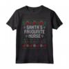 Santa's Favourite Nurse Maglietta - Funny Christmas Shirt for Nurses - Ideal Nurse Christmas Gift