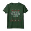 Santa's Favourite Nurse Maglietta - Funny Christmas Shirt for Nurses - Ideal Nurse Christmas Gift