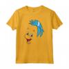 HapTiger The Little Mermaid Flounder Big Face Maglietta - Officially Licensed Vintage Youth T-Shirt for Men, Women, Boys, and Girls