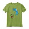 HapTiger The Little Mermaid Flounder Big Face Maglietta - Officially Licensed Vintage Youth T-Shirt for Men, Women, Boys, and Girls