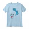 HapTiger The Little Mermaid Flounder Big Face Maglietta - Officially Licensed Vintage Youth T-Shirt for Men, Women, Boys, and Girls