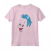 HapTiger The Little Mermaid Flounder Big Face Maglietta - Officially Licensed Vintage Youth T-Shirt for Men, Women, Boys, and Girls