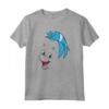 HapTiger The Little Mermaid Flounder Big Face Maglietta - Officially Licensed Vintage Youth T-Shirt for Men, Women, Boys, and Girls