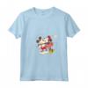 HapTiger Vintage Mickey and Minnie Mouse Kiss Maglietta con Collo a V - Official Disney Valentine's Day Graphic Tee Shirt for Men, Women, Boys, and Girls - Collectible Merchandise