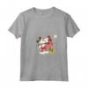 HapTiger Vintage Mickey and Minnie Mouse Kiss Maglietta con Collo a V - Official Disney Valentine's Day Graphic Tee Shirt for Men, Women, Boys, and Girls - Collectible Merchandise