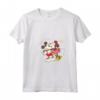HapTiger Vintage Mickey and Minnie Mouse Kiss Maglietta con Collo a V - Official Disney Valentine's Day Graphic Tee Shirt for Men, Women, Boys, and Girls - Collectible Merchandise