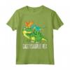 Daddy Daddysaurus Rex (2 bambini) - Maglietta dinosauro regalo per la festa del papà - Ideale per genitori single e appassionati di dinosauri
