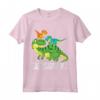 Daddy Daddysaurus Rex (2 bambini) - Maglietta dinosauro regalo per la festa del papà - Ideale per genitori single e appassionati di dinosauri
