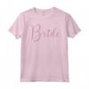 HapTiger Mickey Mouse Bride Cursive Pink Text Logo Maglietta - Officially Licensed Disney Bridal Shirt - Perfect for Bride Squad - 19DNMC00123B-001