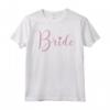 HapTiger Mickey Mouse Bride Cursive Pink Text Logo Maglietta - Officially Licensed Disney Bridal Shirt - Perfect for Bride Squad - 19DNMC00123B-001