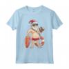 Christmas In July T-Shirt - Funny Santa Floatie Summer Maglietta for Holiday Trip or Party in Hawaii