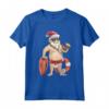 Christmas In July T-Shirt - Funny Santa Floatie Summer Maglietta for Holiday Trip or Party in Hawaii