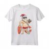 Christmas In July T-Shirt - Funny Santa Floatie Summer Maglietta for Holiday Trip or Party in Hawaii