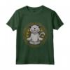 Gatto Divertente per Yoga - Miau Kawaii Proprietario di Gatti Maglietta - Ideale per Amanti di Meditazione e Yin Yang