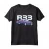 JDM CAR R33 V-SPEC Midnight Purple BNR33 Maglietta - Ideale per gli Appassionati di Auto Sportive JDM e Drifting