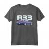 JDM CAR R33 V-SPEC Midnight Purple BNR33 Maglietta - Ideale per gli Appassionati di Auto Sportive JDM e Drifting