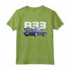 JDM CAR R33 V-SPEC Midnight Purple BNR33 Maglietta - Ideale per gli Appassionati di Auto Sportive JDM e Drifting