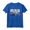 JDM CAR R33 V-SPEC Midnight Purple BNR33 Maglietta - Ideale per gli Appassionati di Auto Sportive JDM e Drifting