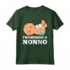 HapTiger Annuncio Maglietta - Promosso a Nonno 2021 Loading - Idea Regalo per Annunciare la Gravidanza del Nonno o della Nonna