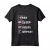 Eat Sleep Nigiri Repeat - Manga Sushi Kawaii T-shirt - Ideale come Regalo per gli Amanti del Manga e del Sushi