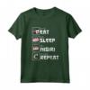 Eat Sleep Nigiri Repeat - Manga Sushi Kawaii T-shirt - Ideale come Regalo per gli Amanti del Manga e del Sushi