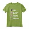 Eat Sleep Nigiri Repeat - Manga Sushi Kawaii T-shirt - Ideale come Regalo per gli Amanti del Manga e del Sushi