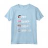 Eat Sleep Nigiri Repeat - Manga Sushi Kawaii T-shirt - Ideale come Regalo per gli Amanti del Manga e del Sushi