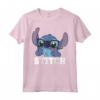 HapTiger Lilo & Stitch Nerdy Stitch Portrait Maglietta - Officially Licensed Disney Apparel - Ohana Means Family