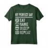 My Perfect Day Video Games T-shirt - Funny Cool Gamer Tee Gift - Lightweight Classic Fit