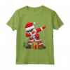 Camicia di Babbo Natale per Bambini e Bambine con Luci - Maglia a Manica - Regalo Divertente per Natale